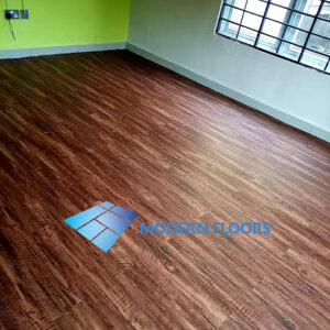 Antique Wooden Brown SPC Click Lock Tiles + IXPE Back Pad