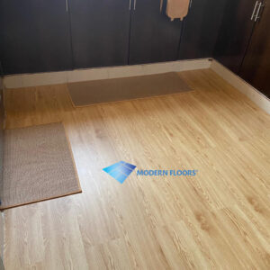 Oak Wooden Brown SPC Click Lock Tiles + IXPE Back Pad