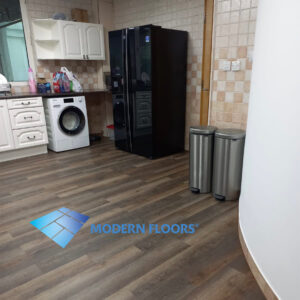 Tari Wooden Brown SPC Click Lock Tiles + IXPE Back Pad