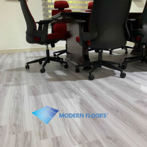 Zion Wooden White SPC Click Lock Tiles + IXPE Back Pad